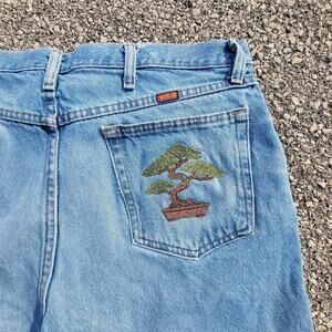Custom bonsai tree rustler jorts